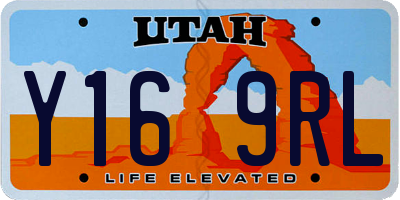 UT license plate Y169RL