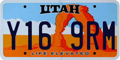 UT license plate Y169RM