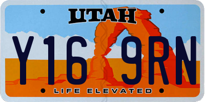 UT license plate Y169RN