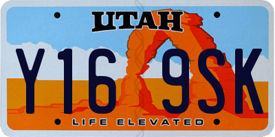 UT license plate Y169SK