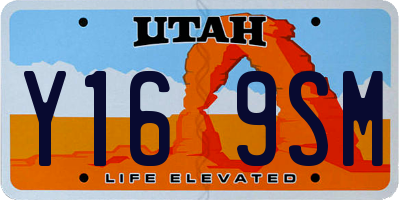 UT license plate Y169SM