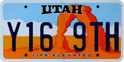 UT license plate Y169TH