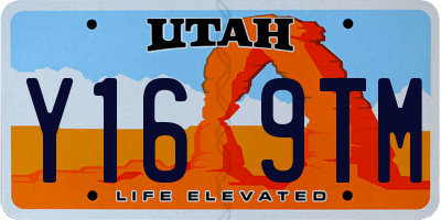 UT license plate Y169TM
