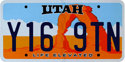 UT license plate Y169TN