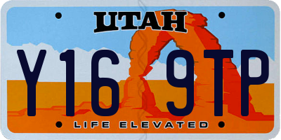 UT license plate Y169TP