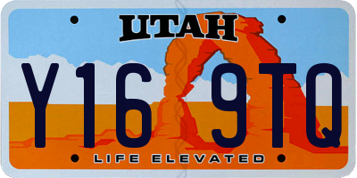 UT license plate Y169TQ