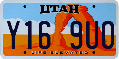 UT license plate Y169UO