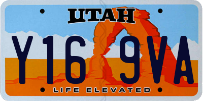 UT license plate Y169VA