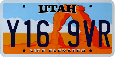 UT license plate Y169VR