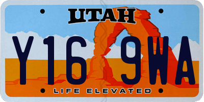 UT license plate Y169WA
