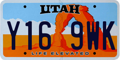 UT license plate Y169WK