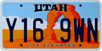 UT license plate Y169WN