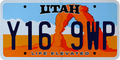 UT license plate Y169WP