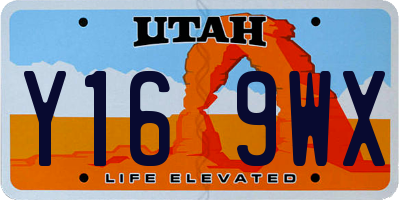 UT license plate Y169WX