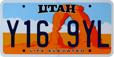 UT license plate Y169YL