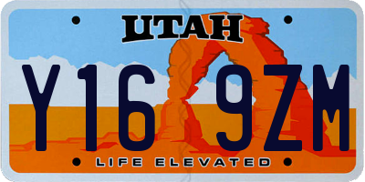 UT license plate Y169ZM
