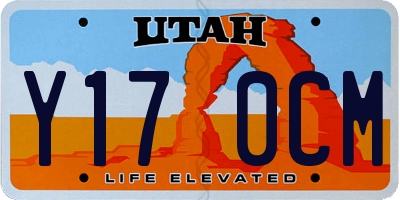 UT license plate Y170CM