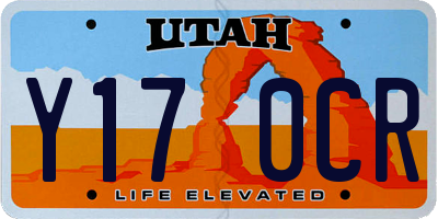 UT license plate Y170CR