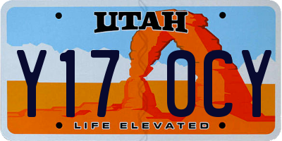 UT license plate Y170CY