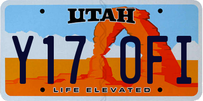 UT license plate Y170FI