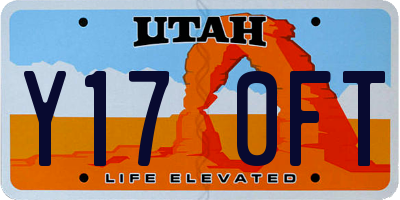UT license plate Y170FT
