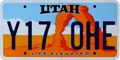 UT license plate Y170HE