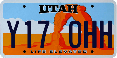 UT license plate Y170HH