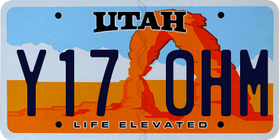 UT license plate Y170HM