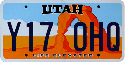 UT license plate Y170HQ