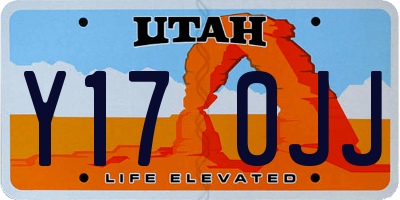 UT license plate Y170JJ