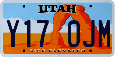 UT license plate Y170JM