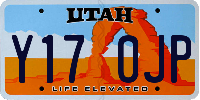 UT license plate Y170JP