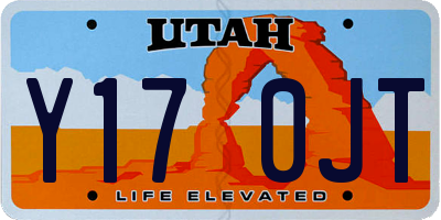 UT license plate Y170JT