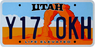 UT license plate Y170KH