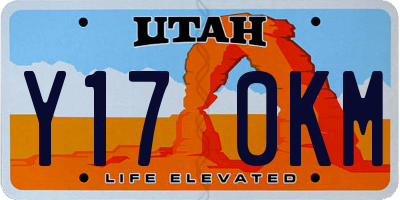UT license plate Y170KM