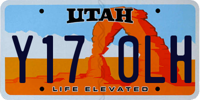 UT license plate Y170LH