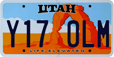 UT license plate Y170LM