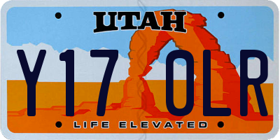 UT license plate Y170LR