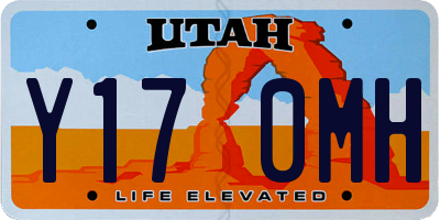 UT license plate Y170MH