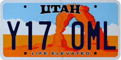 UT license plate Y170ML