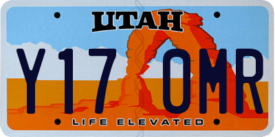 UT license plate Y170MR