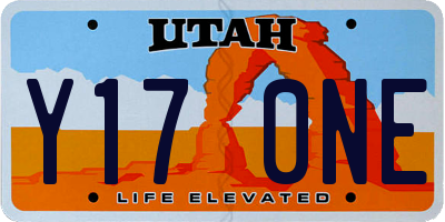 UT license plate Y170NE