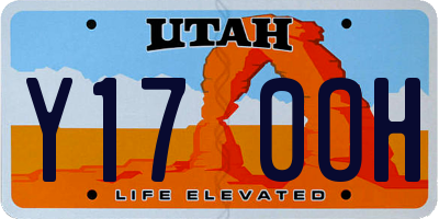 UT license plate Y170OH