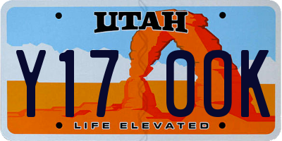 UT license plate Y170OK