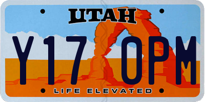 UT license plate Y170PM