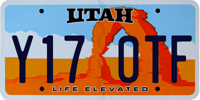 UT license plate Y170TF
