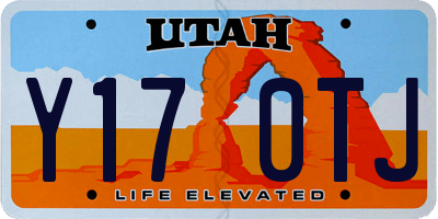 UT license plate Y170TJ