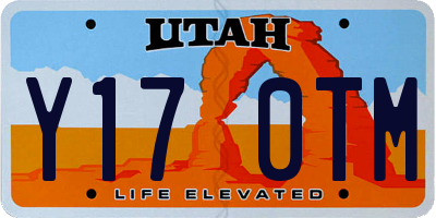 UT license plate Y170TM