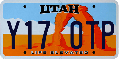 UT license plate Y170TP