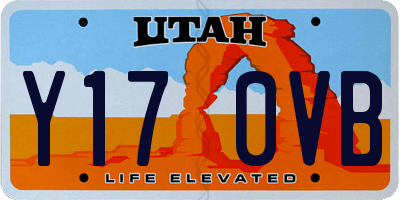UT license plate Y170VB